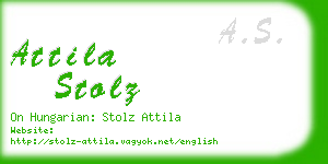 attila stolz business card